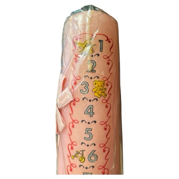 Vintage 1950s Penn Wax Works Happy Birthday Candle Ages 1-21 Original Box Unused - Picture 3 of 14